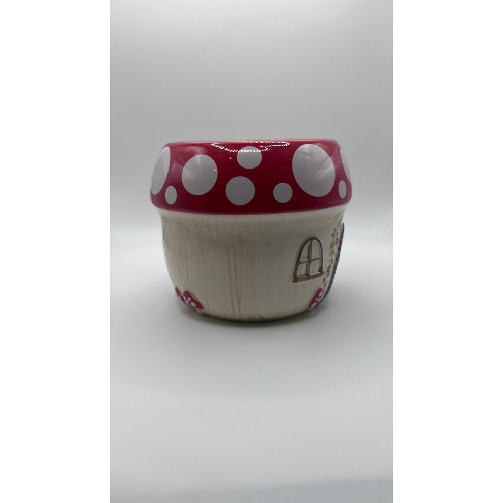 Natural Life Gnome Mushroom House Mug FolkArt Cottagecore Whimsical Coffee Mug - Picture 4 of 11
